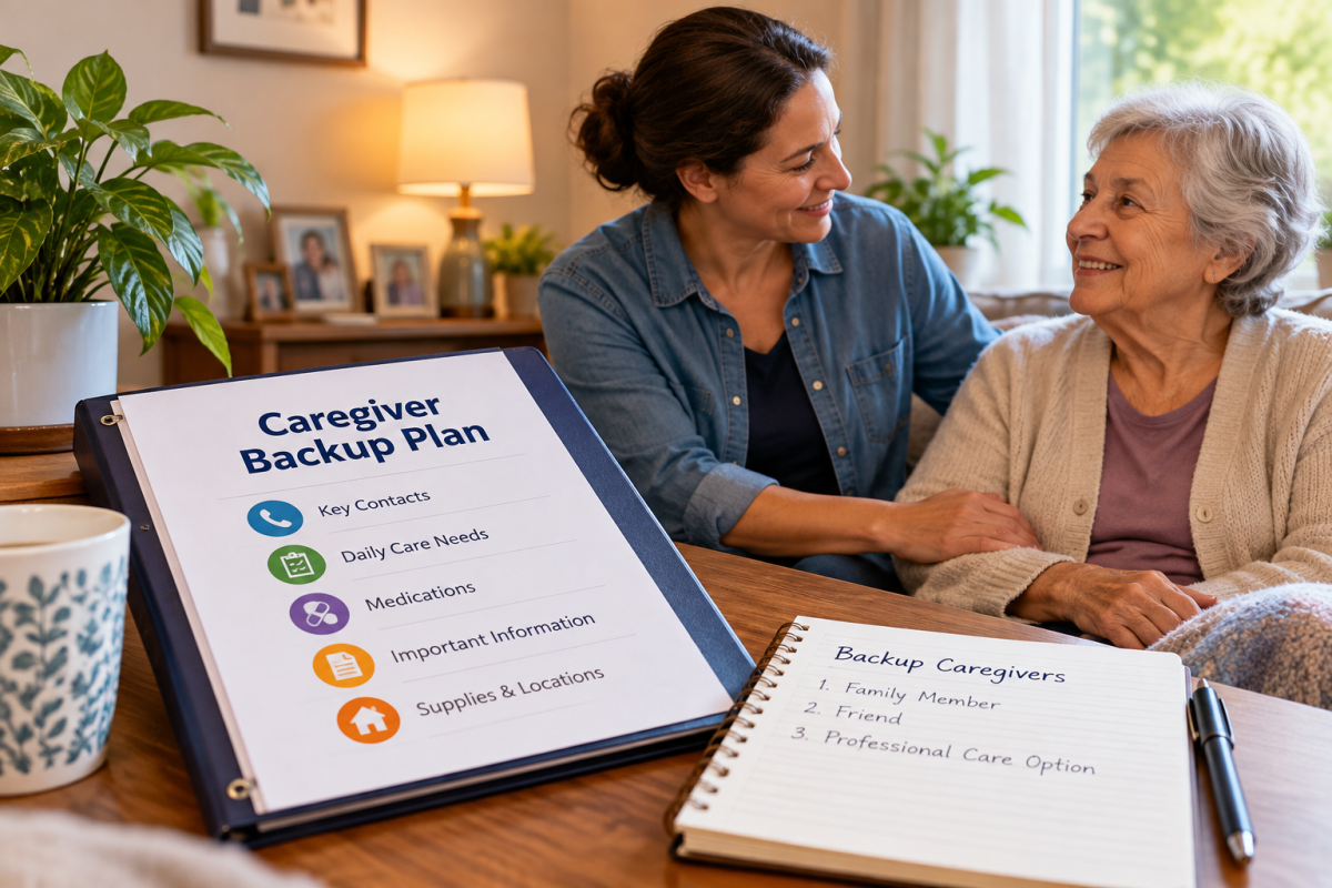 plan for respite caregiver from primary caregiver